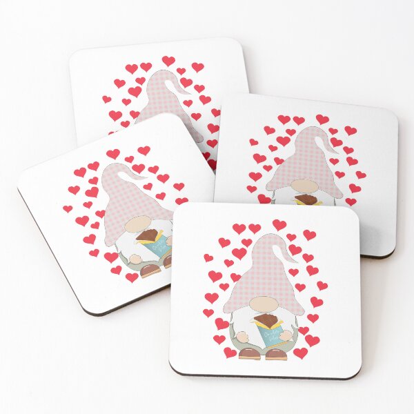 Item preview, Cute Gnome eating Chocolate designed and sold by atedesigns.