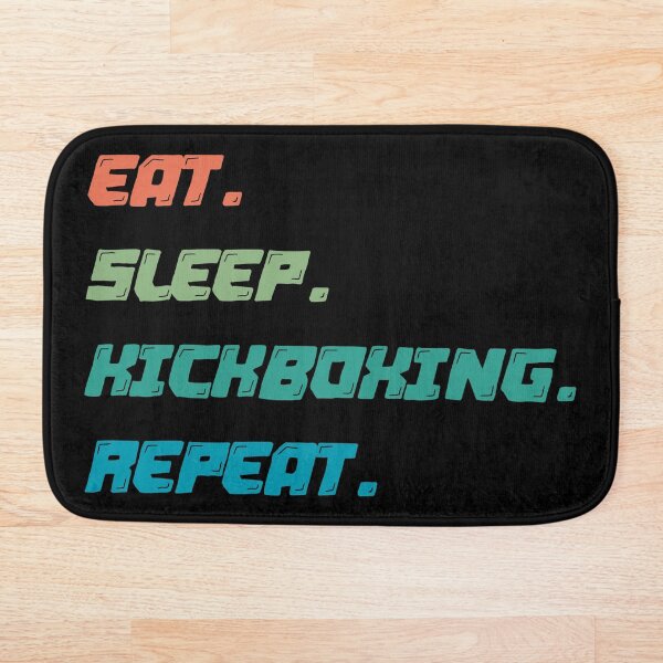 Aperçu de l'œuvre Copie de Eat sleep Kung fu répéter-inspiration kung fu fighter sunset retro créée et vendue par Master4art.