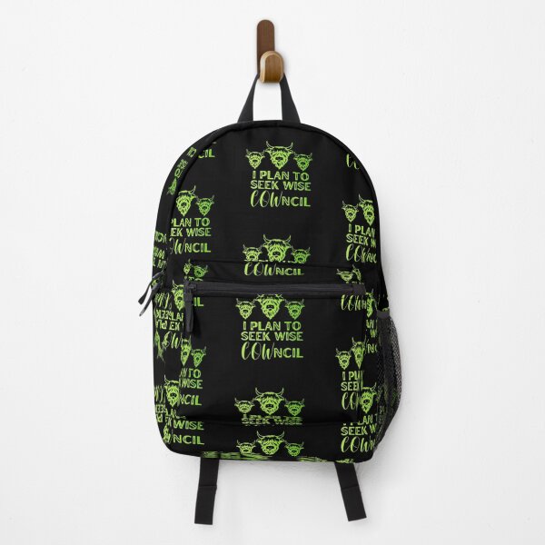 Item preview, Green version of I plan to seek wise Council "Cowncil" Funny cow puns designed and sold by FarmsteadAcers.