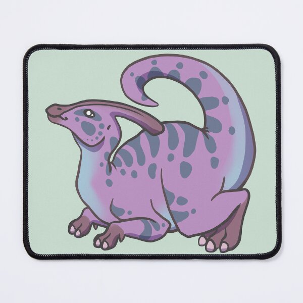 Item preview, Parasaurolophus Dinosaur Purple Left designed and sold by ArtMongoose.