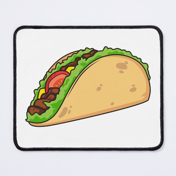 Item preview, Taco cartoon illustration designed and sold by Misscartoon.