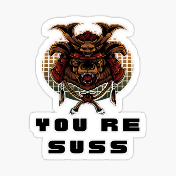 funny meme sussy baka, you're such a sussy baka' Sticker