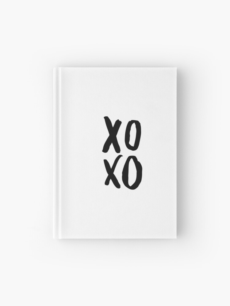 XOXO Poster, Modern Wall Art, Brush Script Art Board Print for