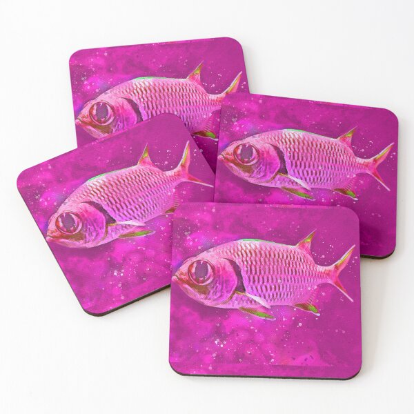 Item preview, Carp Fish Pink watercolour Painting Art designed and sold by getlyart.
