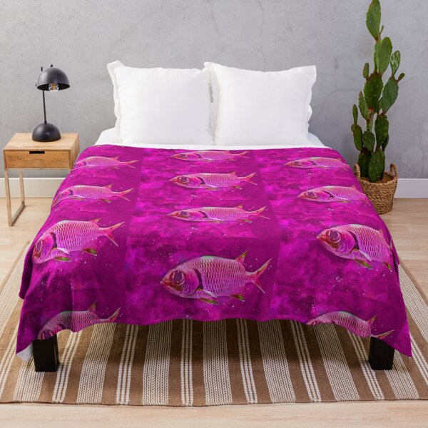 Item preview, Carp Fish Pink watercolour Painting Art designed and sold by getlyart.
