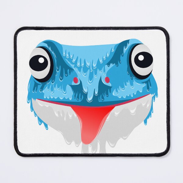 Item preview, Cute Blue Frog grime art designed and sold by AmsaOza.