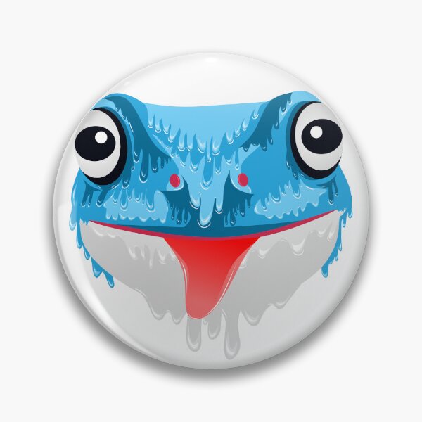 Item preview, Cute Blue Frog grime art designed and sold by AmsaOza.