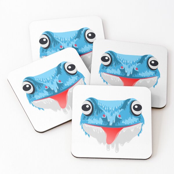 Item preview, Cute Blue Frog grime art designed and sold by AmsaOza.