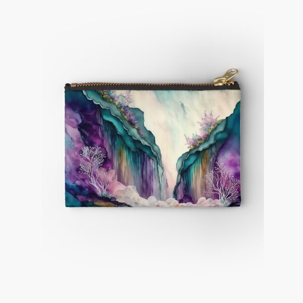Item preview, Magical Waterfall Landscape Watercolor, Fantasy Abstract designed and sold by Orianah.