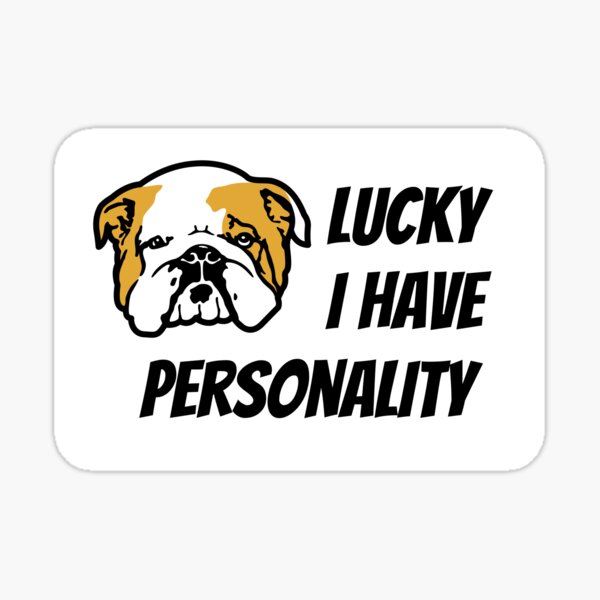 Dog Sad Lucky Stickers for Sale | Redbubble