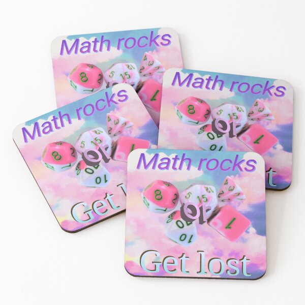 Item preview, Math Rocks or Get Lost Dice Meme designed and sold by TheGingerQueen.