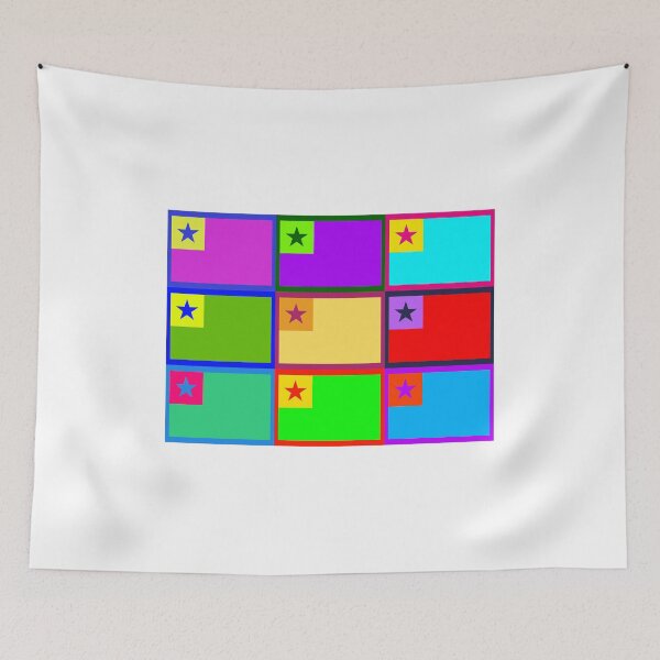 Item preview, Esperanto Flag Andy Warhol Style designed and sold by Esperanta Arto.