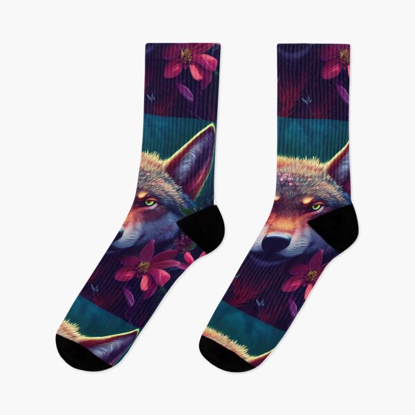 Item preview, Magic fox with flowers designed and sold by MMJDSGN.