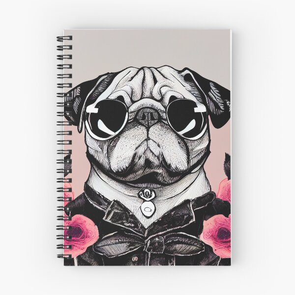 Item preview, Cute pug with sunglasses on designed and sold by MMJDSGN.