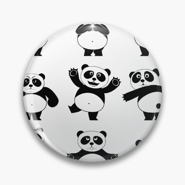 Item preview, The many faces of Panda! designed and sold by Rain-Shepherd.