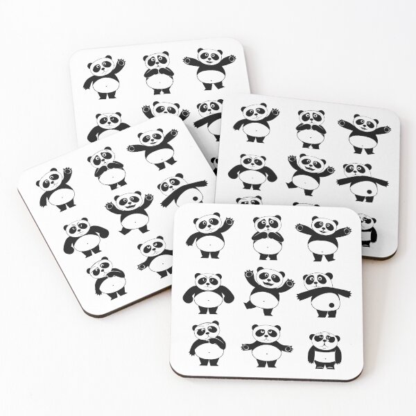 Item preview, The many faces of Panda! designed and sold by Rain-Shepherd.