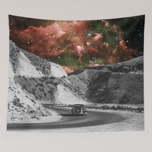 Item preview, Lost Highway Psychadelic Retro Collage  designed and sold by Freshfroot.
