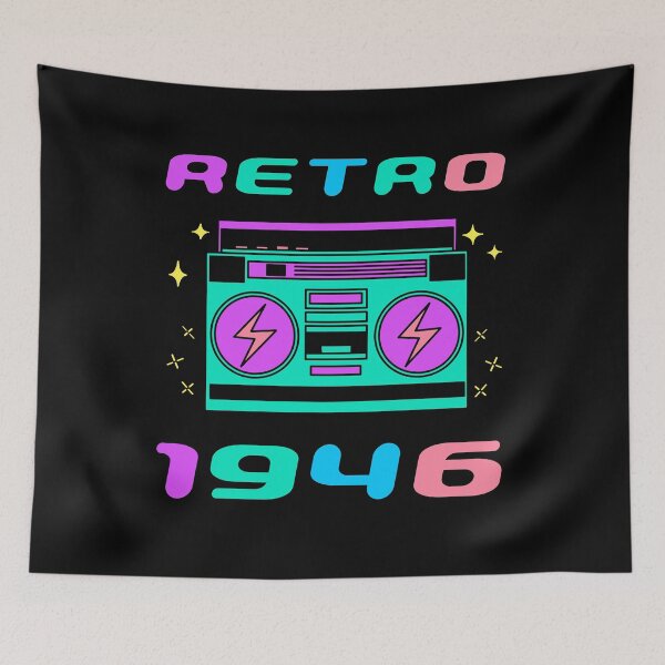Item preview, 77 Years Old 70s Nostalgia Decorations Funny 1946 Cool 77th Birthday designed and sold by CoolCreative.
