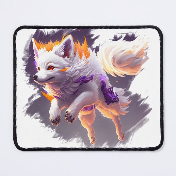 Artikelvorschau, Cooles arktisches weißes und orangefarbenes Wolfsdesign entworfen und verkauft von Wolf-Bros.