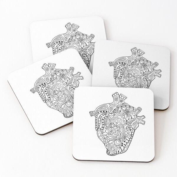 Item preview, Human heart in patterns. Ornament, zen. designed and sold by Anastasiia Yurevych.