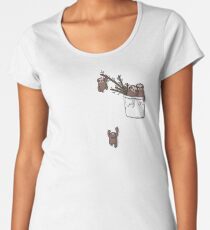 Pocket Sloth Family Women's Premium T-Shirt