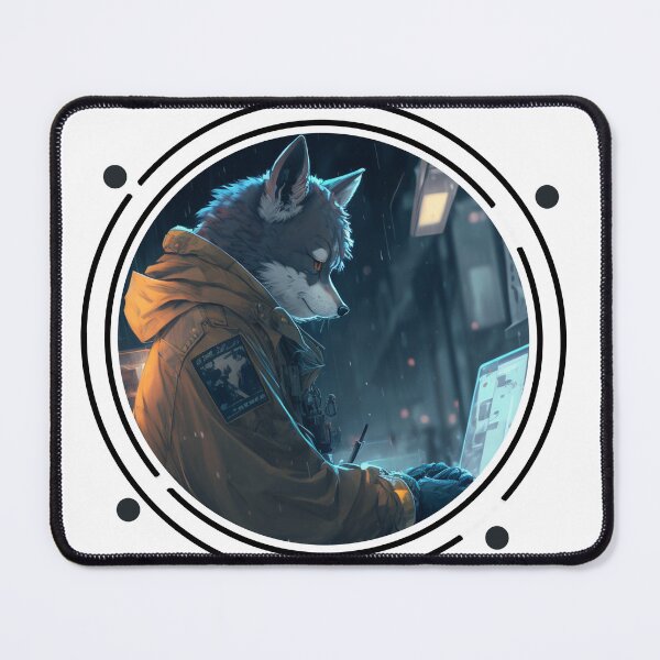 Item preview, working wolf on laptp designed and sold by Wolf-Bros.