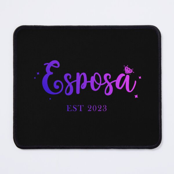 Item preview, Esposa est 2023 - navy blue rainbow version - wife since 2023 - Bride to be 2023 designed and sold by ALLURE-minimal.
