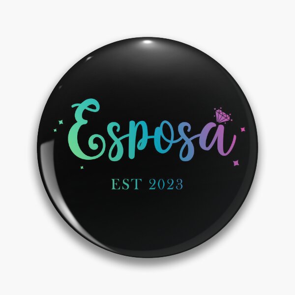 Item preview, Esposa est 2023 - green blue rainbow version - wife since 2023 - Bride to be 2023 designed and sold by ALLURE-minimal.