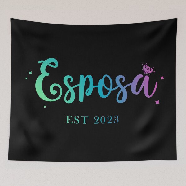 Item preview, Esposa est 2023 - versión verde azul arco iris - esposa desde 2023 - Novia a ser 2023 designed and sold by ALLURE-minimal.