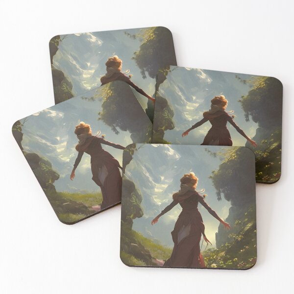 Item preview, Beautiful Woman in a Mountain Valley designed and sold by newhuman.