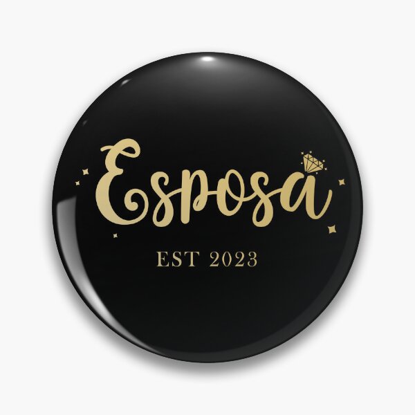 Item preview, Esposa est 2023 - fake gold version - wife since 2023 - Bride to be 2023 designed and sold by ALLURE-minimal.
