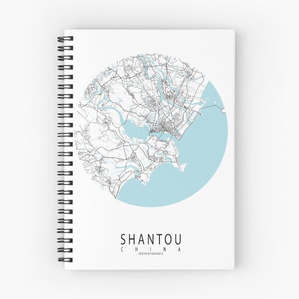 Item preview, Shantou City Map of Guangdong, China - Circle designed and sold by deMAP.