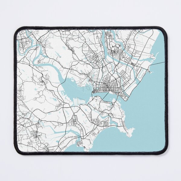 Item preview, Shantou City Map of Guangdong, China - Circle designed and sold by deMAP.
