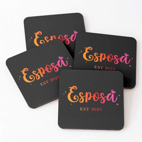 Item preview, Esposa est 2023 - red yellow version - wife since 2023 - Bride to be 2023 designed and sold by ALLURE-minimal.