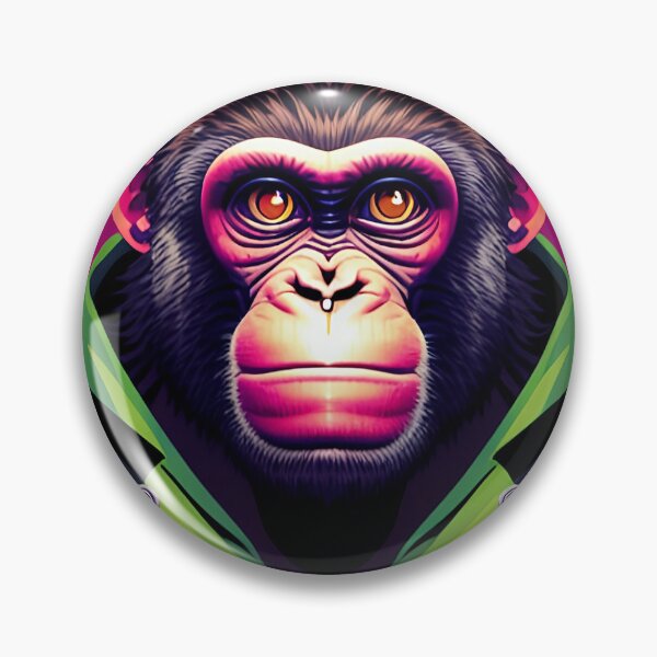 Item preview, cyberpunk gorilla  ape Kong portrait illustration art 1 designed and sold by vishalraifx.