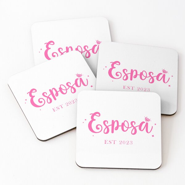 Item preview, Esposa est 2023 - pink wedding version - wife since 2023 - Bride to be 2023 designed and sold by ALLURE-minimal.