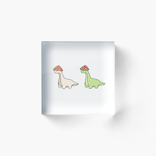 Cute Brontosaurus Cottagecore Dinosaur - Watermelon Sticker