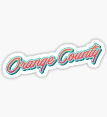 Orange County USA Typography Sticker