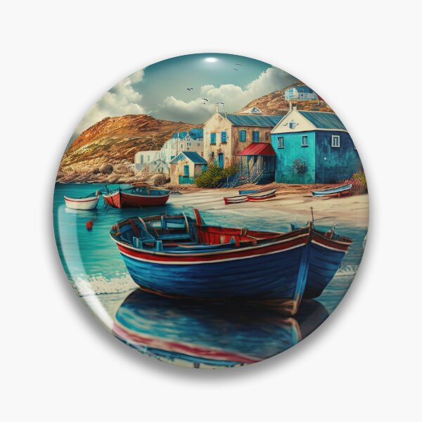 Item preview, Quaint Seaside Village designed and sold by Shundayah.