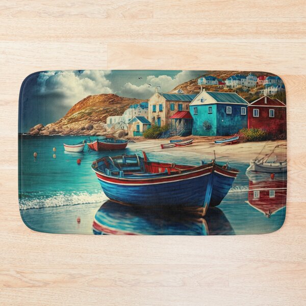 Item preview, Quaint Seaside Village designed and sold by Shundayah.