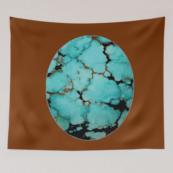 Item preview, VEINED TURQUOISE BROWN CABOCHON DECEMBER BIRTHSTONE GEM ART designed and sold by sharlesart.