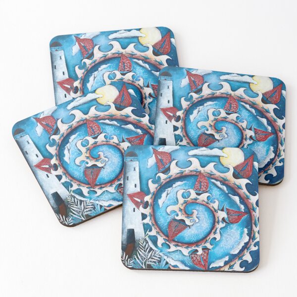 Item preview, Moon River, art of the ocean by Christine Onward  designed and sold by Christine Onward.