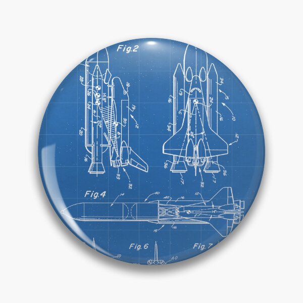 Item preview, Nasa Space Shuttle Patent - Nasa Shuttle Art - Blueprint designed and sold by patentpress.
