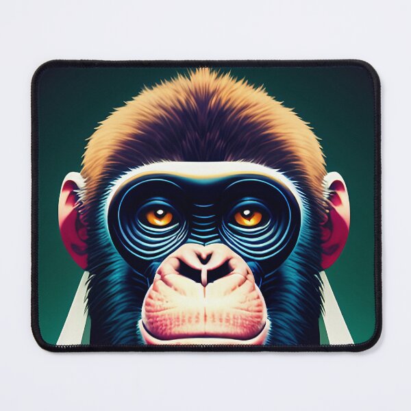 Item preview, cyberpunk gorilla  ape Kong portrait illustration art 2 designed and sold by vishalraifx.