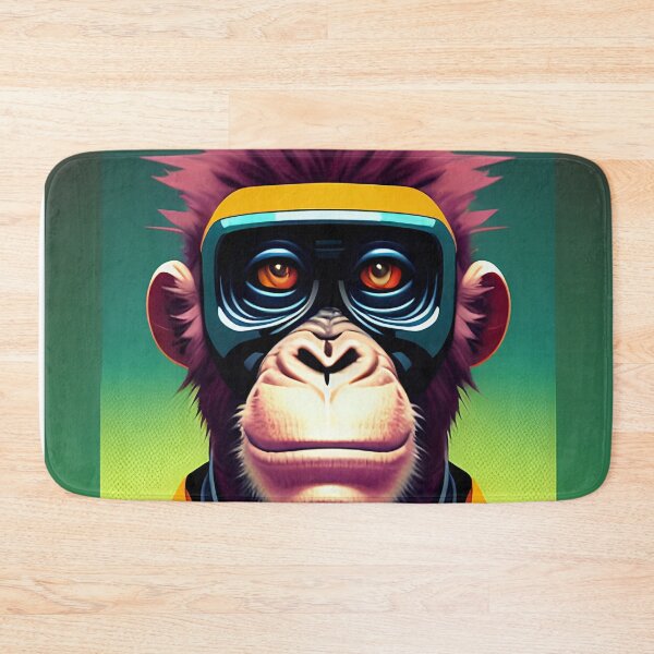 Item preview, cyberpunk gorilla  ape Kong portrait illustration art 3 designed and sold by vishalraifx.