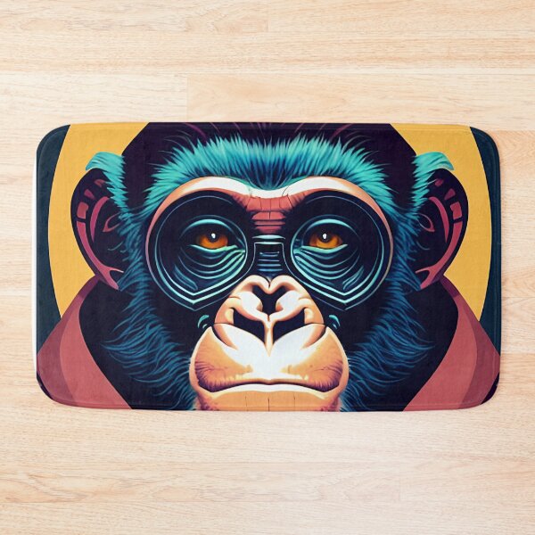 Item preview, cyberpunk gorilla  ape Kong portrait illustration art 4 designed and sold by vishalraifx.