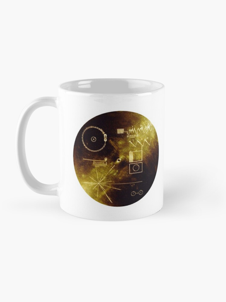Retro Voyager 1 Golden Record Coffee Mugs
