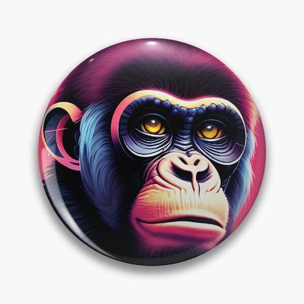Item preview, cyberpunk gorilla  ape Kong portrait illustration art 6 designed and sold by vishalraifx.