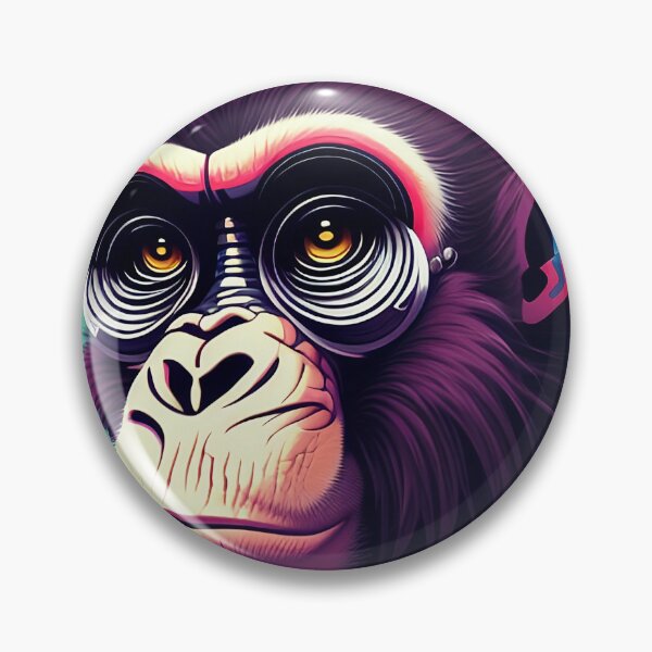 Item preview, cyberpunk gorilla  ape Kong portrait illustration art 7 designed and sold by vishalraifx.