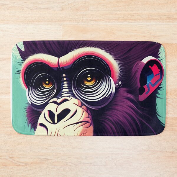 Item preview, cyberpunk gorilla  ape Kong portrait illustration art 7 designed and sold by vishalraifx.